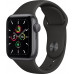 Apple Watch SE GPS 40mm Aluminum Case with Sport Band Grey/Black (LL)