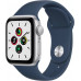 Apple Watch SE GPS 40mm Aluminum Case with Sport Band Silver/White (LL)