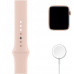 Apple Watch SE GPS 44mm Aluminum Case with Sport Band Gold/Pink (LL)