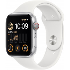 Apple Watch SE GPS (2022) 44mm Sport Band Silver