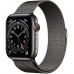 Apple Watch Series 6 44mm Stainless Steel Case with Milanese Black