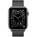 Apple Watch Series 6 44mm Stainless Steel Case with Milanese Black