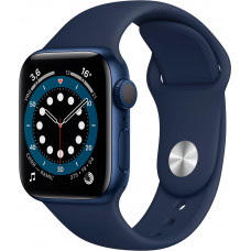 Apple Watch Series 6 GPS 40mm Aluminum Case with Sport Band Blue/Deep Navy (LL)