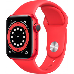 Apple Watch Series 6 GPS 40mm Aluminum Case with Sport Band Red (LL)