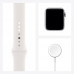Apple Watch Series 6 GPS 40mm Aluminum Case with Sport Band Silver/White (MG283RU/A)