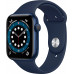 Apple Watch Series 6 GPS 44mm Aluminum Case with Sport Band Blue/Deep Navy (LL)