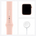 Apple Watch Series 6 GPS 44mm Aluminum Case with Sport Band Gold/Pink (LL)