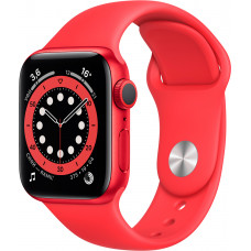 Apple Watch Series 6 GPS 44mm Aluminum Case with Sport Band Red (LL)