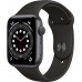 Apple Watch Series 6 GPS 44mm Aluminum Case with Sport Band Grey/Black (M00H3RU/A)