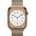 Apple Watch Series 8 41mm Stainless Steel Case with Milanese Gold Apple Watch Series 8 41mm Stainless Steel Case with Milanese Gold