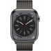 Apple Watch Series 8 45mm Stainless Steel Case with Milanese Black