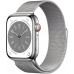 Apple Watch Series 8 45mm Stainless Steel Case with Milanese Silver