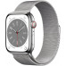 Apple Watch Series 8 45mm Stainless Steel Case with Milanese Silver Apple Watch Series 8 45mm Stainless Steel Case with Milanese Silver