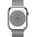 Apple Watch Series 8 45mm Stainless Steel Case with Milanese Silver Apple Watch Series 8 45mm Stainless Steel Case with Milanese Silver