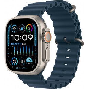 Apple Watch Ultra 2 49 mm Titanium Case Ocean Band Blue Apple Watch Ultra 2 49 mm Titanium Case Ocean Band Blue