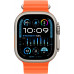 Apple Watch Ultra 2 49 mm Titanium Case Ocean Band Orange