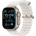 Apple Watch Ultra 2 49 mm Titanium Case Ocean Band White Apple Watch Ultra 2 49 mm Titanium Case Ocean Band White