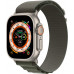 Apple Watch Ultra 49 mm Titanium Case, Alpine Loop Green (Medium, 145–190 mm) Green