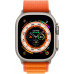 Apple Watch Ultra 49 mm Titanium Case, Alpine Loop Orange (Medium, 145–190 mm) Orange