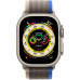 Apple Watch Ultra 49 mm Titanium Case, Trail Blue/Grey (Small/Medium, 130-180 mm) Blue/Grey Apple Watch Ultra 49 mm Titanium Case, Trail Blue/Grey (Small/Medium, 130-180 mm) Blue/Grey