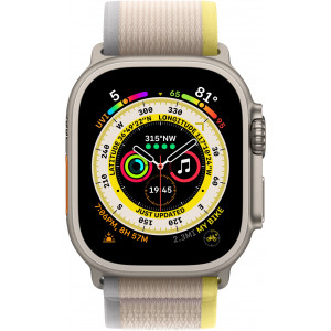 Apple Watch Ultra 49 mm Titanium Case, Trail Yellow/Beige (Medium/Large, 145-220 mm) Yellow/Beige Apple Watch Ultra 49 mm Titanium Case, Trail Yellow/Beige (Medium/Large, 145-220 mm) Yellow/Beige