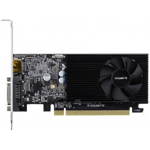 Gigabyte PCI-E GV-N1030D4-2GL NVIDIA GeForce GT 1030 2048Mb 64 DDR4 1177/2100 DVIx1 HDMIx1 HDCP Ret low profile (GV-N1030D4-2GL)