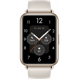 HUAWEI Watch FIT 2 (55029265) White Moonlight white Leather Strap (RU)