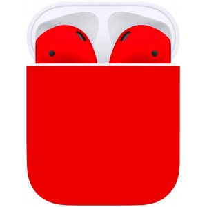Apple Airpods 2 Color (без беспроводной зарядки чехла) Matt red