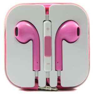 Гарнитура Apple iPhone стерео Розовая