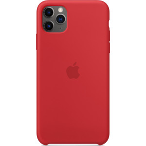Задняя накладка для Apple iPhone 11 Pro Max Silicone Case Красный ОРИГИНАЛ