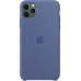 Задняя накладка для Apple iPhone 11 Pro Max Silicone Case Синий лен ОРИГИНАЛ