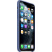 Задняя накладка для Apple iPhone 11 Pro Max Silicone Case Синий лен ОРИГИНАЛ
