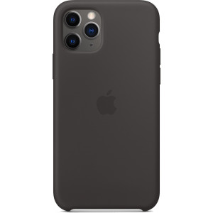 Задняя накладка для Apple iPhone 11 Pro Silicone Case Черный ОРИГИНАЛ