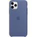 Задняя накладка для Apple iPhone 11 Pro Silicone Case Синий лен ОРИГИНАЛ